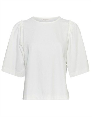 MSCHMaila Puff Bluse - White Egret 